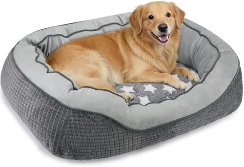 Large Dog Beds for Large Dogs, Washable Orthopedic Pet Bed by SIWAMARY
