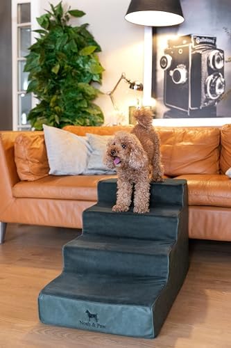 Noah & Paw Dog Steps for Bed, Extra Wide Dog Stairs for Bed - Image 2