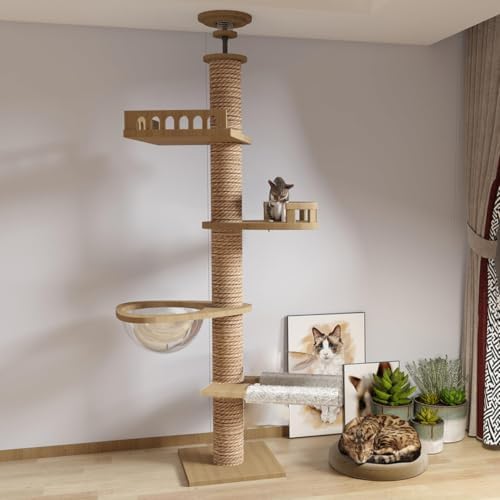 Floor to Ceiling cat Tree by Yinanroa