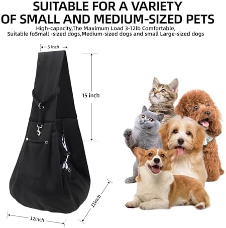 ARZQUT Dog and Cats Carrier Sling, Small Pet Carrier - Image 5