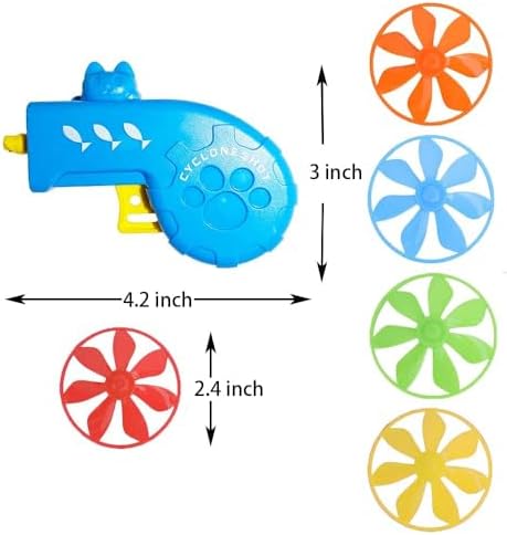 18 Pieces Cat Fetch Toy with Colorful Flying Propellers Set, Cat Playing - Image 2
