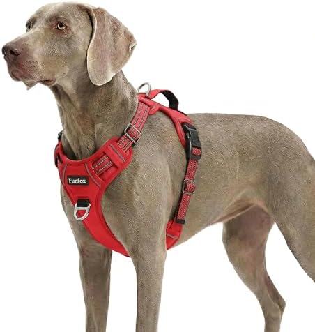 Funfox Dog Harness No Pull, Adjustable Pet Vest Harness, Super Soft Material by MyFUNFOX