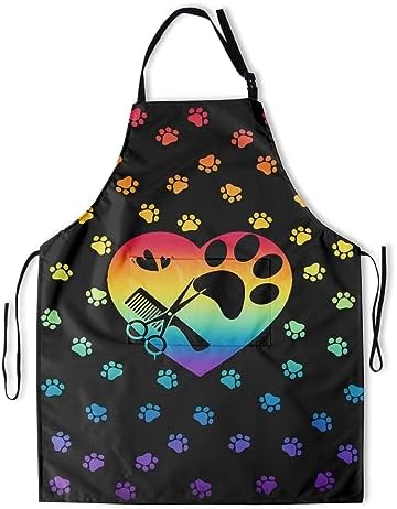 Art Apron with Pocket for Women Men by DZGlobal