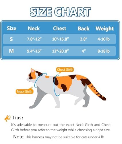 Halypet Cat Harness and Leash Set, Escape Proof - Image 3