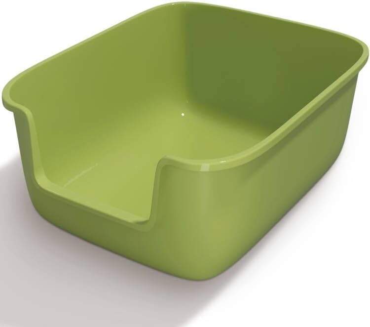 Vealind Large Cat Litter Box High Sided Entry Cat Litter Pan 50 x 40 x 22 CM by Vealind