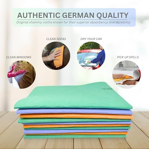 10 Pack Extra Large Original German Shammy Cloths Chamois Towels Super Absorbent - Image 4