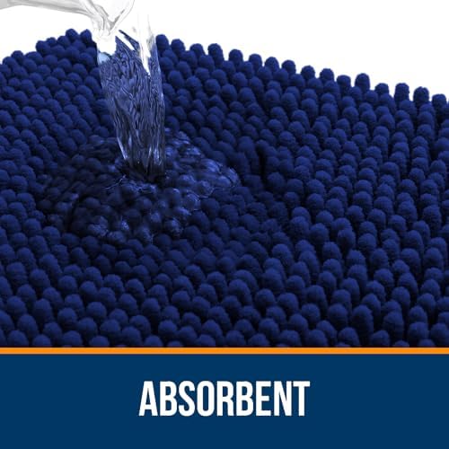 OLANLY Bathroom Rugs 30x20, Extra Soft Absorbent Chenille Bath Rugs - Image 4