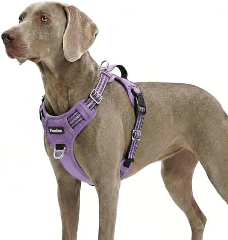 Funfox Dog Harness No Pull, Adjustable Pet Vest Harness, Super Soft Material by MyFUNFOX