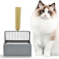 Metal Cat Litter Scooper with Holder, Stainless Steel Litter Scooper with by MUYG