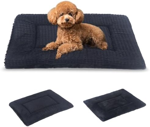 BVAGSS Reversible Dog Crate Pad, Memory Foam Pet Bed Mat, Soft Warm Machine by BVAGSS