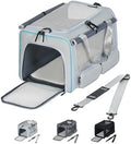 Cat Carrier for Pets up to 15 lbs, Soft-Sided Collapsible Pet Carrier by Hannadepot