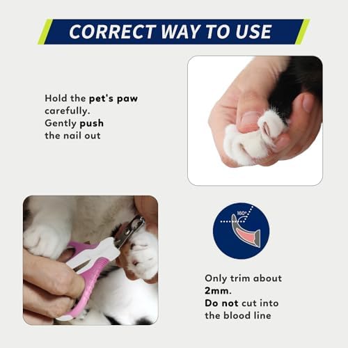 WePet Pet Nail Clippers U07.1, Professional Claw Trimmer, Bended Scissor Special - Image 5