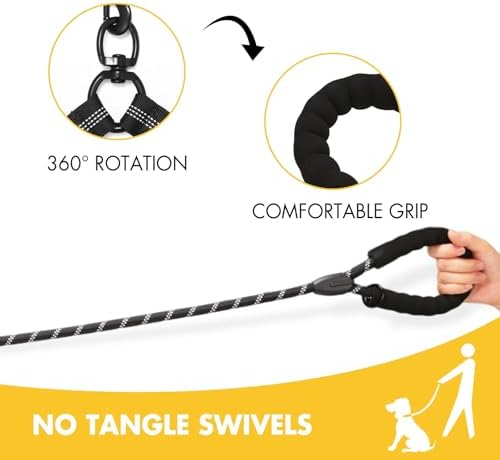 BAOBOTE Double Dog Leash, Dual Dog Leash - Image 3
