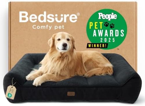 Bedsure SupportMax® Extra Thick Orthopedic XL Dog Bed by BEDSURE