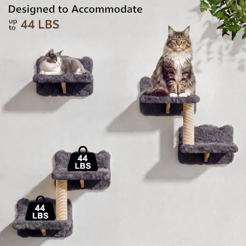 Cat Wall Furniture, 9 in 1 Cat Wall Shelves Set - Image 6