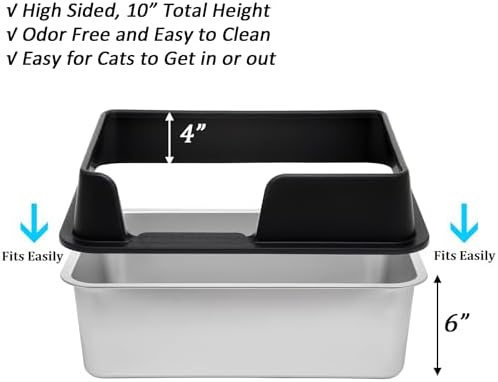 Kichwit Stainless Steel Cat Litter Box - Image 2