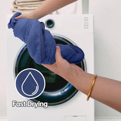 Dog Bathrobe, Fast Drying Coat, Super Absorbent Bath Towel Blue S - Image 3