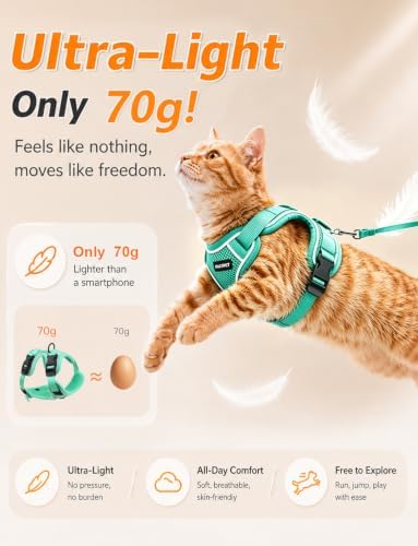 Cat Harness and Leash Set, Escape Proof Kitten Harness - Image 5