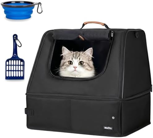 Portable Cat Travel Litter Box by Becivi