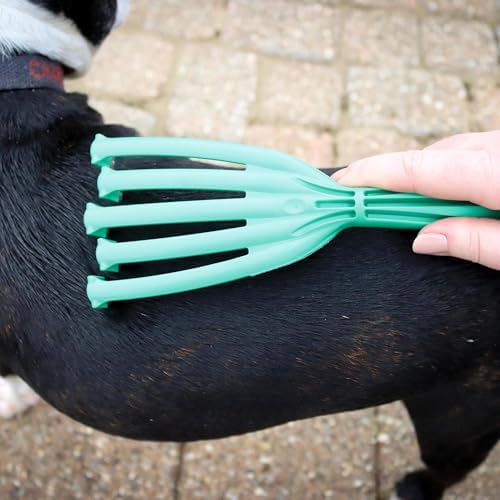 GroomRaker - Dog, Small - Green Deshedding Tool, Pet Grooming, Hair-Dander - Image 6