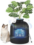 Feandrea Cat Litter Box with Artificial Plant, Enclosed Hidden Litter Box by FeandreabySONGMICSHOME