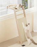 Cat Window Perch with Scratching Pad, Playing and Watching Bird by MeowHomm