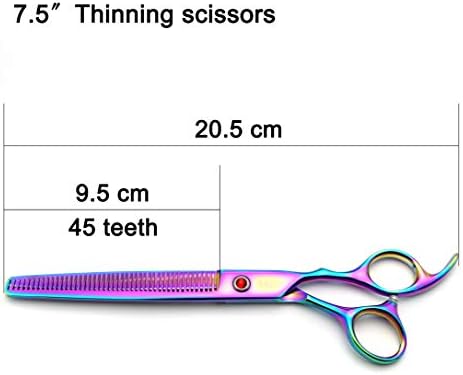 KINGSTAR 8.0in. Professional Pet Grooming Scissors Set, Titatium Plated - Image 7