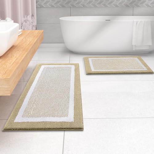 OLANLY Bathroom Runner Rugs 47x24, Long Bath Mats - Image 7