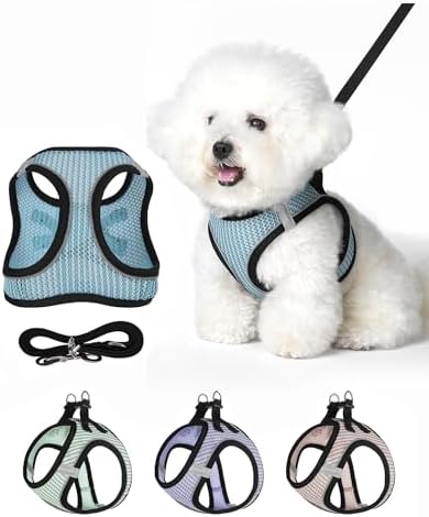 Dog Harness Small Sized and Leash Set, Step in Soft Light Puppy Vest, by Unknown