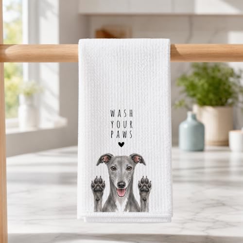 Greyhound Dog Kitchen Towel, Hand Towel - Image 3