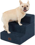 EHEYCIGA Dog Stairs for Small Dogs 13.5" H, 3-Step Dog Steps for Cats by EHEYCIGA