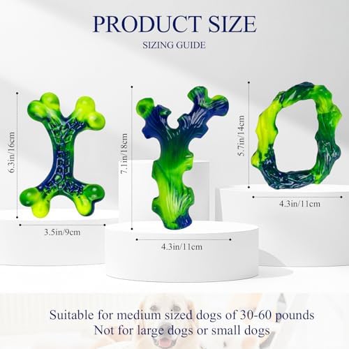 Frienhund 3-Pack Indestructible Nylon Dog Chew Toys - Image 2