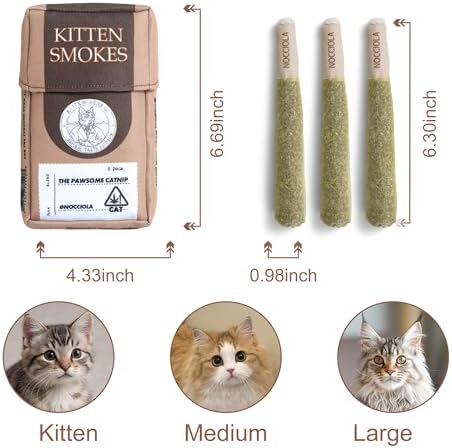 Nocciola 3 Pack Catnip Toys for Cats, Funny Cat Toys Filled - Image 2