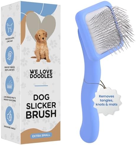 Slicker Brush for Dogs, Pet Grooming Brushes for Doodles & Poodles by WeLoveDoodles
