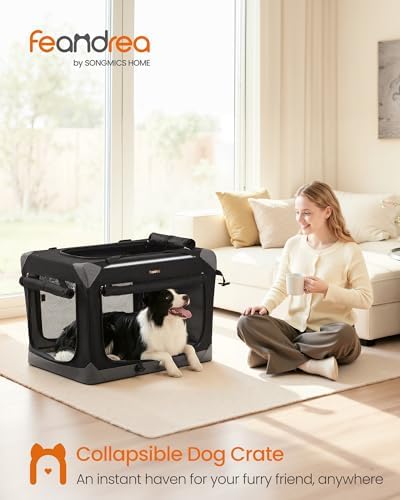Feandrea Collapsible Dog Crate, Portable Pet Travel Crate, 30 Inches - Image 2