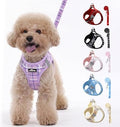 AIITLE Step in Dog Harness and Leash Set Plaid Adjustable by AIITLE-FORPETSBETTERLIFE