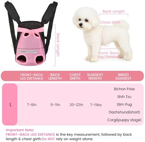 Mosago Dog Backpack Carrier, Front Chest Carrier - Image 2