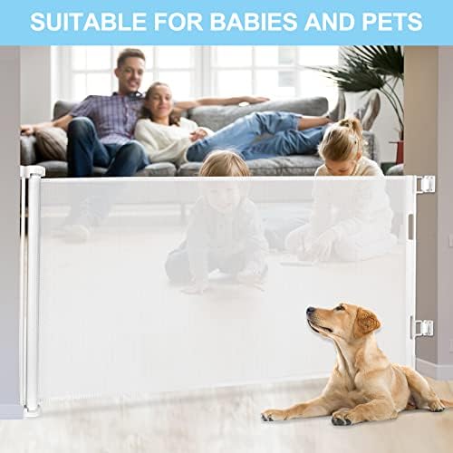 80 Inch Wide Baby Gate for Stairs Prevent Kid/Pet from Getting Through - Image 4