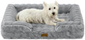 COZY KISS Faux Fur Orthopedic Dog Bed by COZYKISS