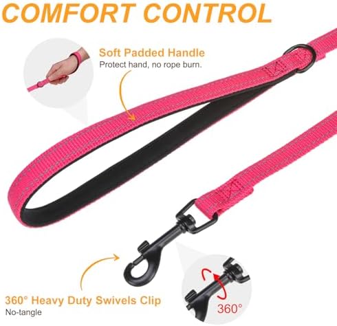 BEAUTYZOO Dog Leash for Large Dogs, 5FT Heavy Duty Rope Leash Bulk, 6 Pack - Image 3