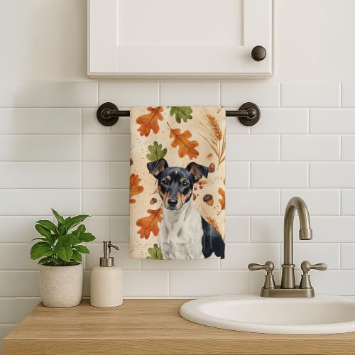 Caroline's Treasures Rat Terrier Dogs Kitchen Towel 15x25 in - Image 2