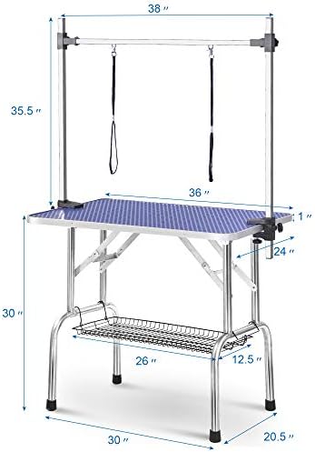 Pet Dog Grooming Table, Adjustable Large Heavy Duty Professional Foldable - Image 3