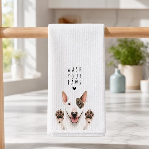 Bullie Kitchen Towel, Hand Towel, Bull Terrier Gifts - Image 3