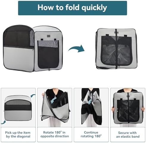 Petsfit Portable Dog Crate，Pop Up Dog Crate - Image 5