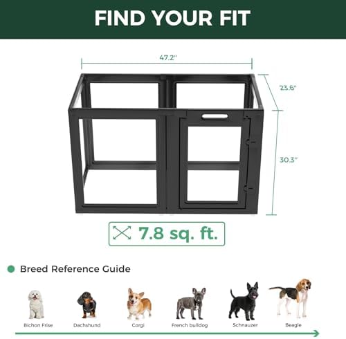 FXW AuraSpace Clear Acrylic Indoor Dog Playpen, 6 Panels - Image 6