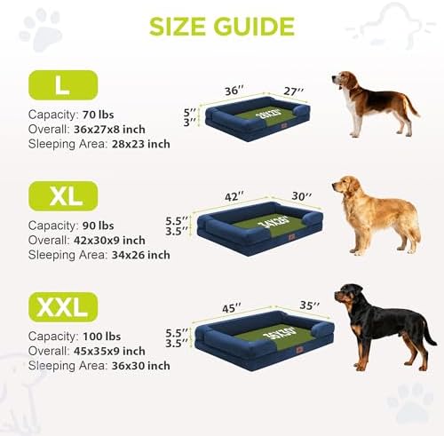 Waterproof Orthopedic Dog Bed for Extra Large Sized Dogs - Image 4