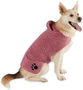 Bone Dry Pet Robe Collection Embroidered Absorbent Microfiber Bath Robe by BoneDry