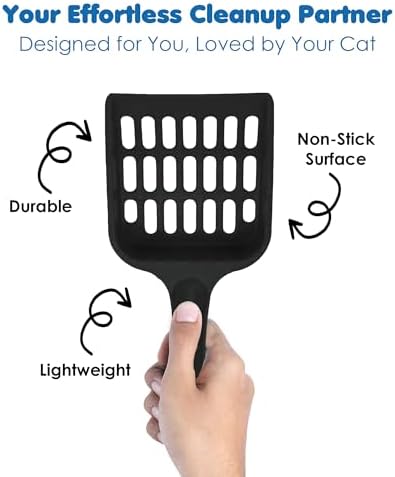 SunGrow Cat Pellet Scoop, Pet Litter Box Maintenance, Plastic Shovel - Image 3