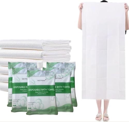 10 Pack Disposable Bath Towels Large 55"x27.5" Thick - Image 2