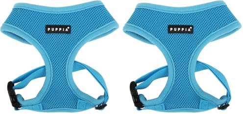 Puppia Soft Dog Harness No Choke Over-The-Head Triple Layered Breathable Mesh by PUPPIA